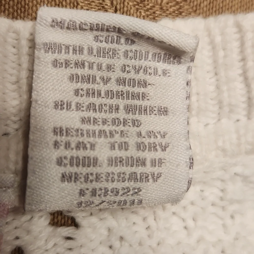 Heart-n-Crush Bolero Sweater White Knit Short Sleeve Size 7/ 8 (SM) - Picture 7 of 7